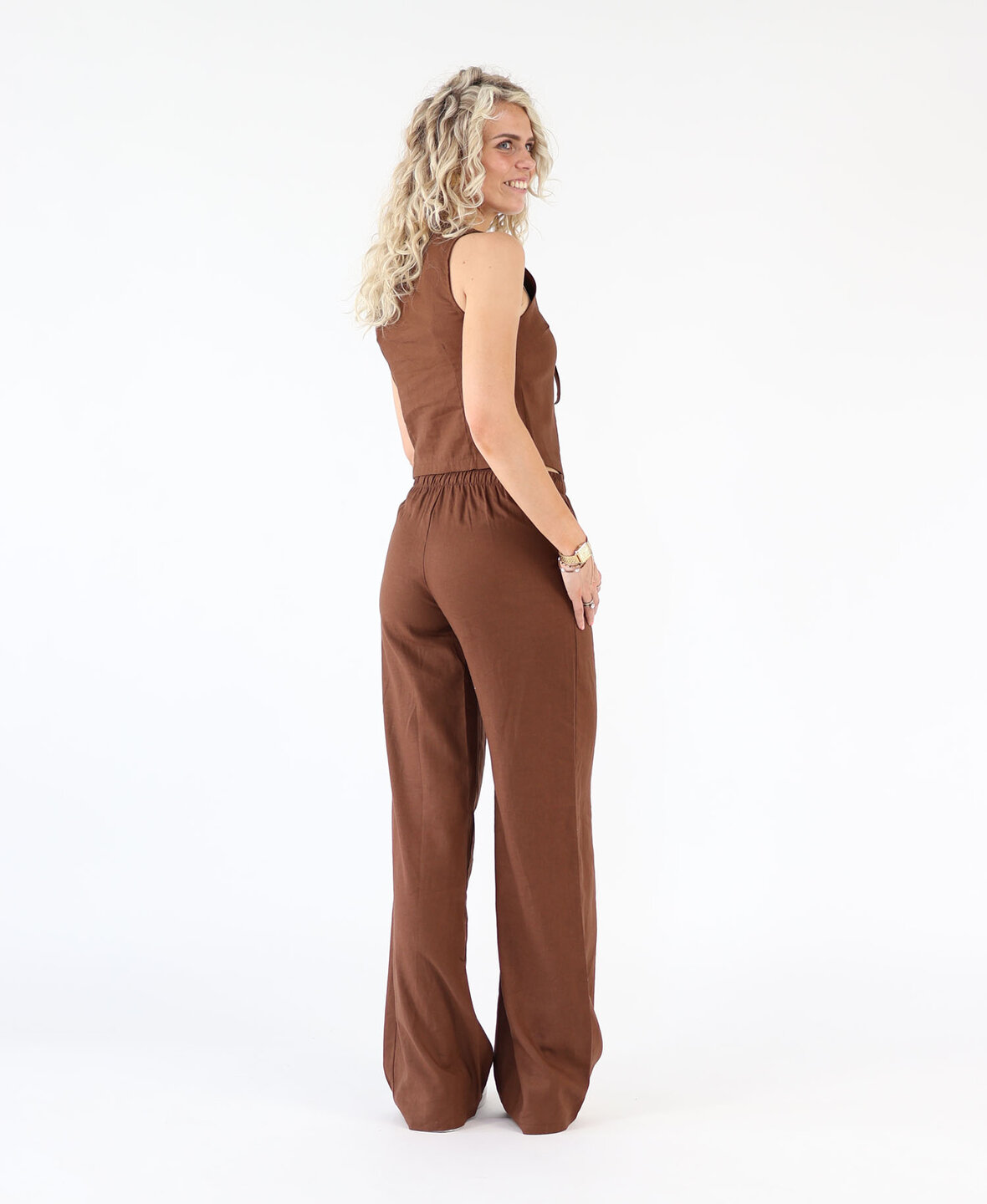 Linen Pants Choco (TALL)