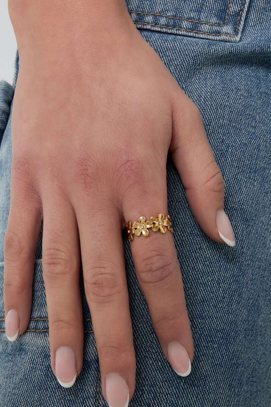 Infinite Flower Ring Silver