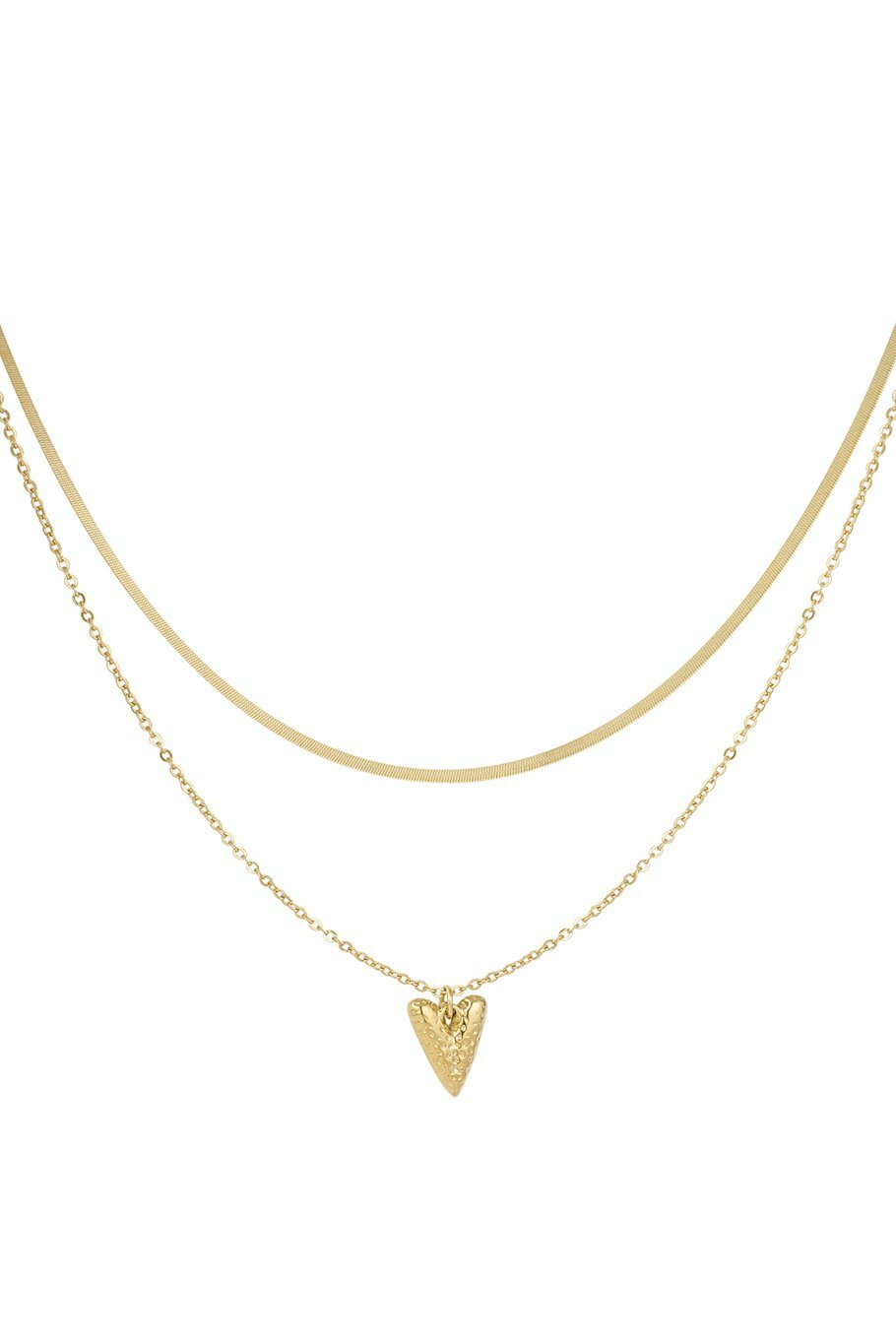 Love On Top Necklace Gold