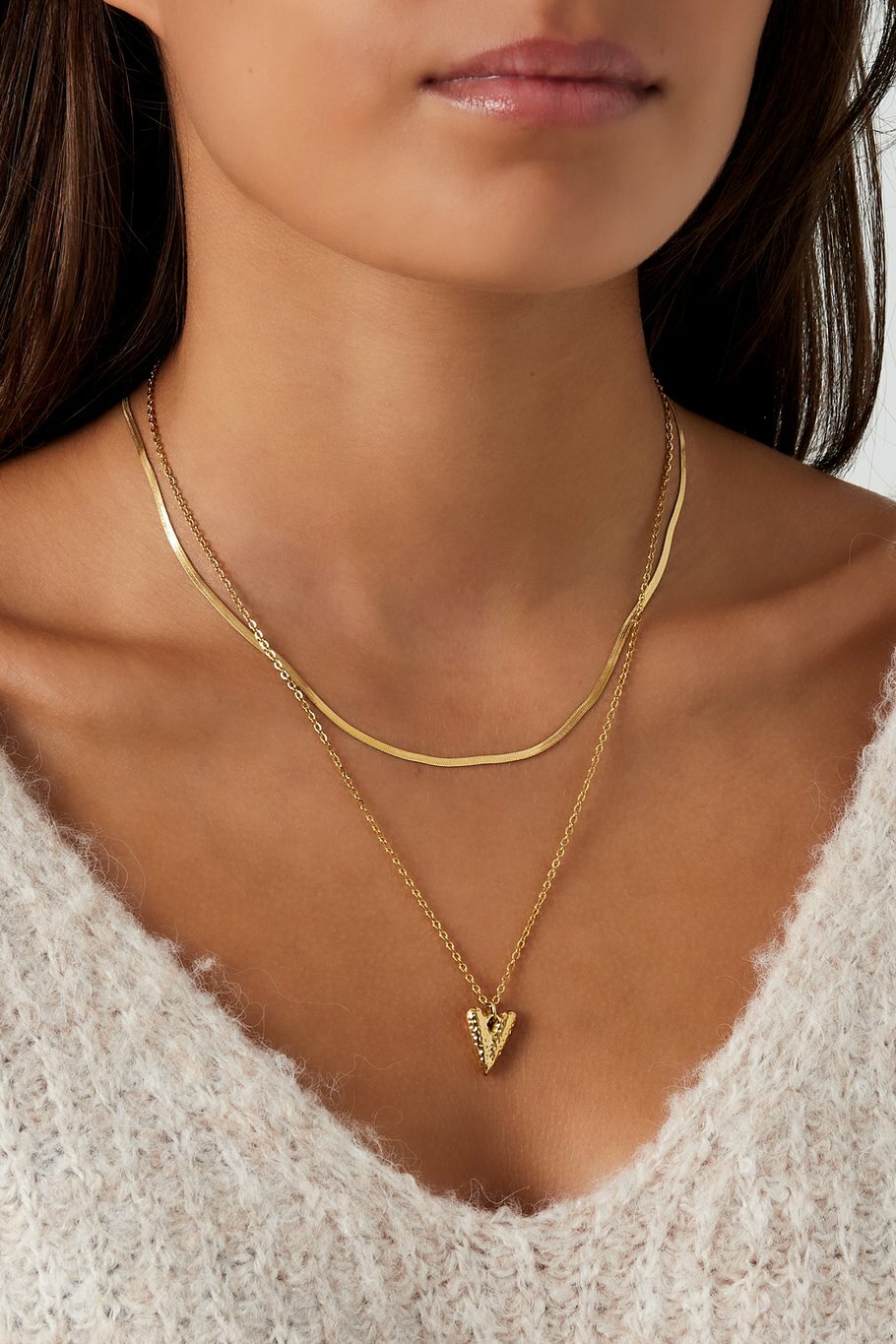 Love On Top Necklace Gold