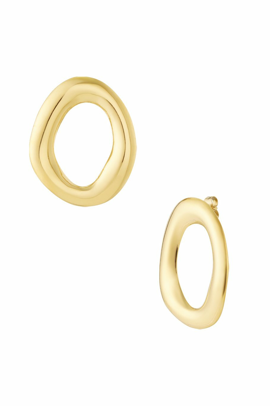 Oasis Oval Earrings Gold
