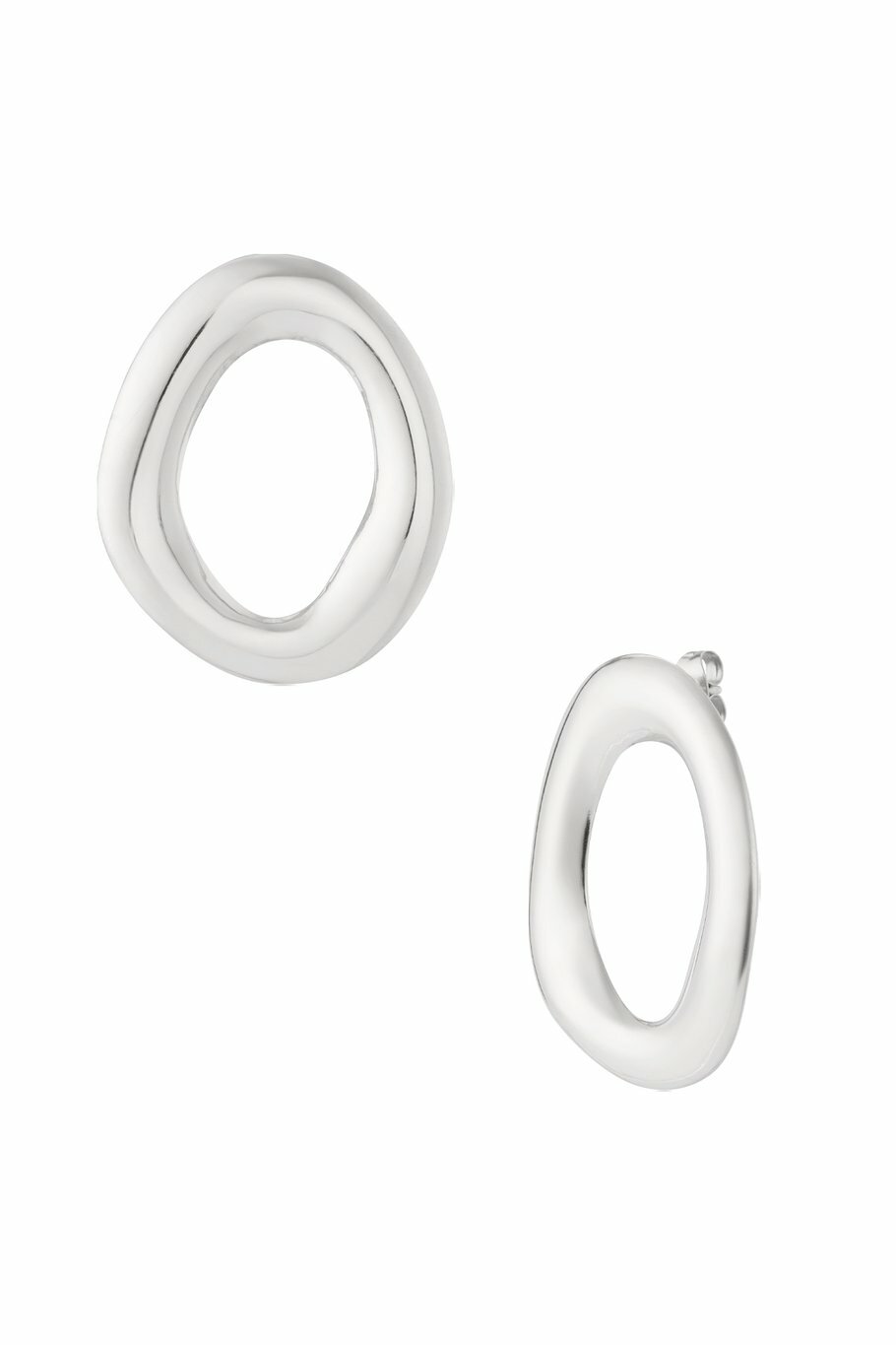 Oasis Oval Earrings Silver