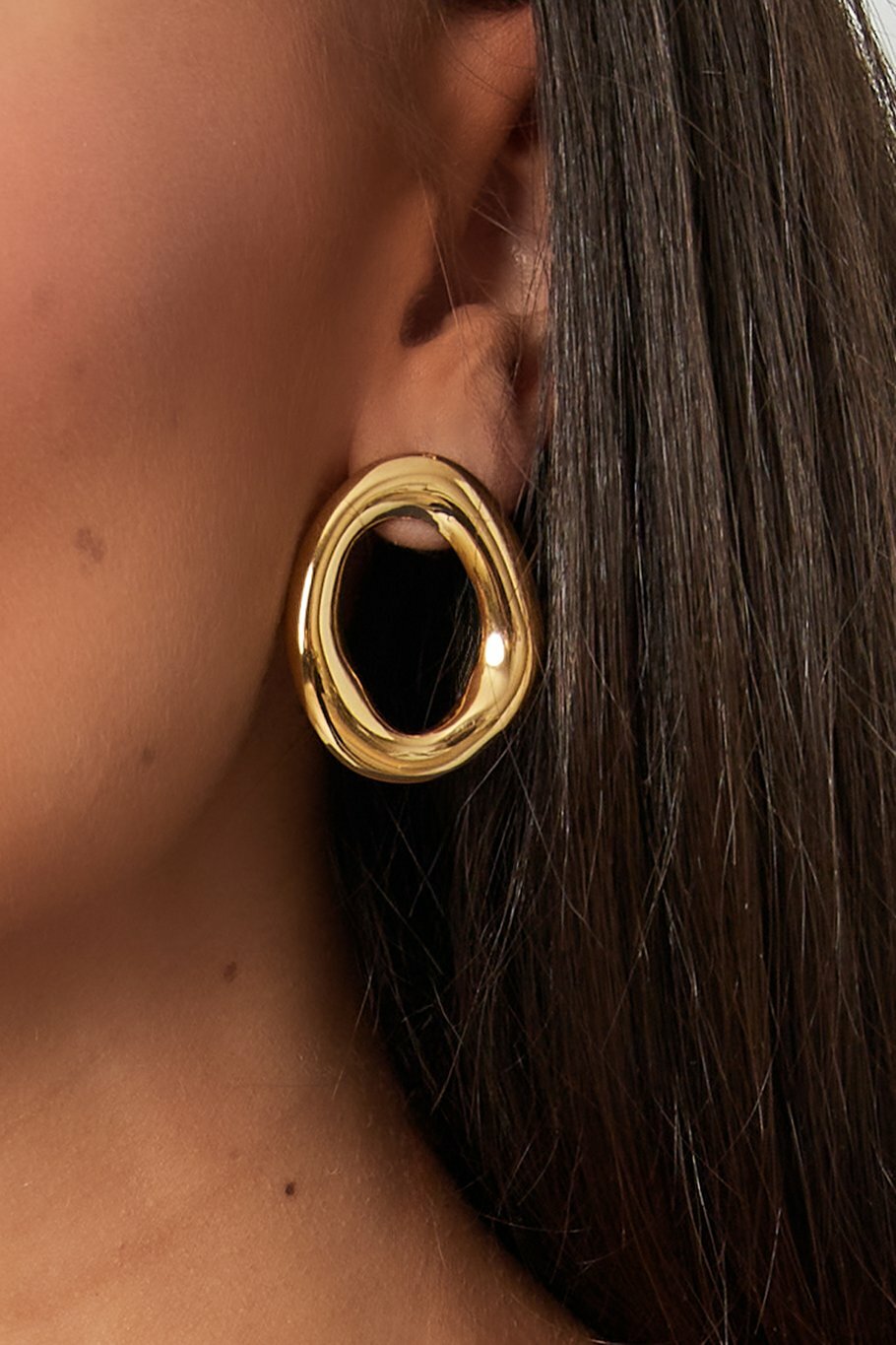 Oasis Oval Earrings Silver