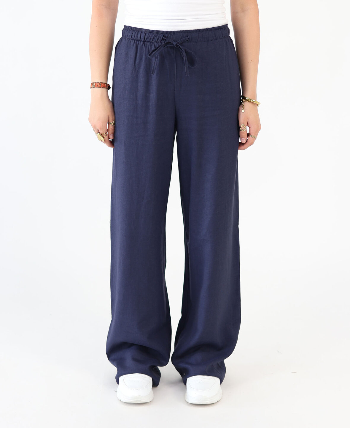 Linen Pants Navy Blue (REGULAR)