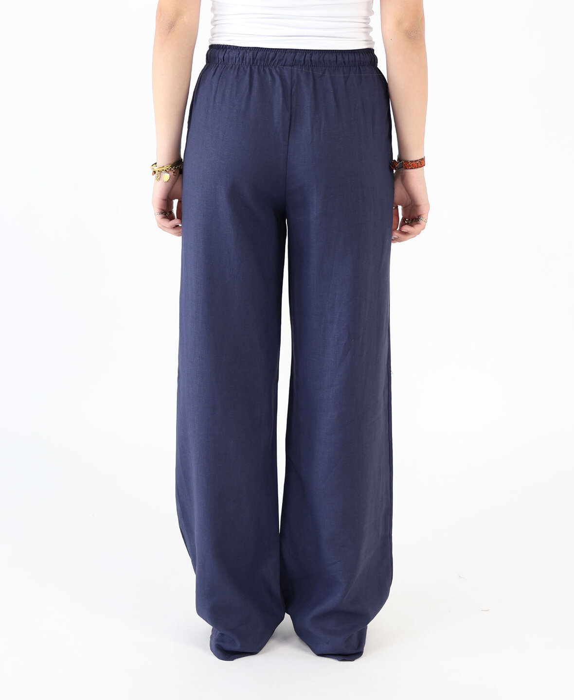 Linen Pants Navy Blue (REGULAR)