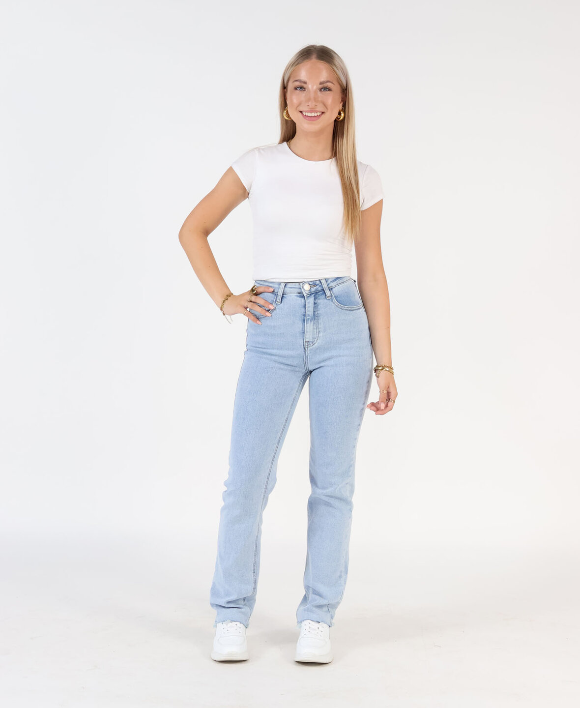 Straight Leg Jeans Blue 1820