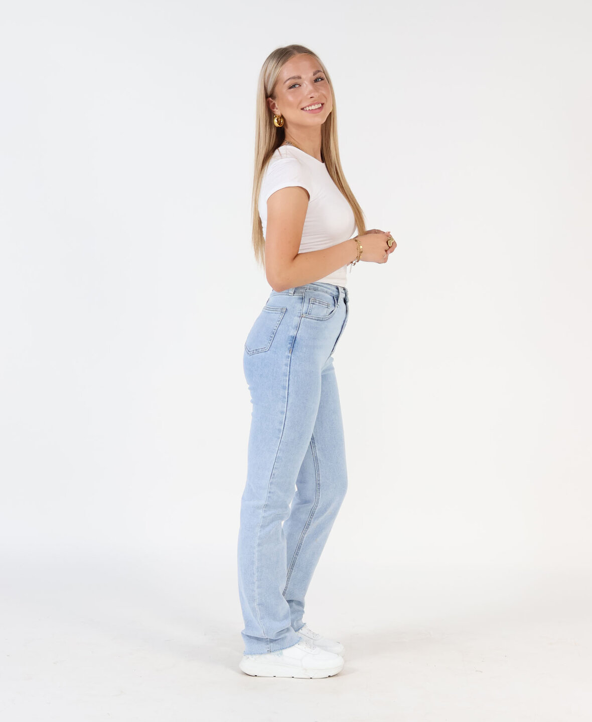 Straight Leg Jeans Blue 1820