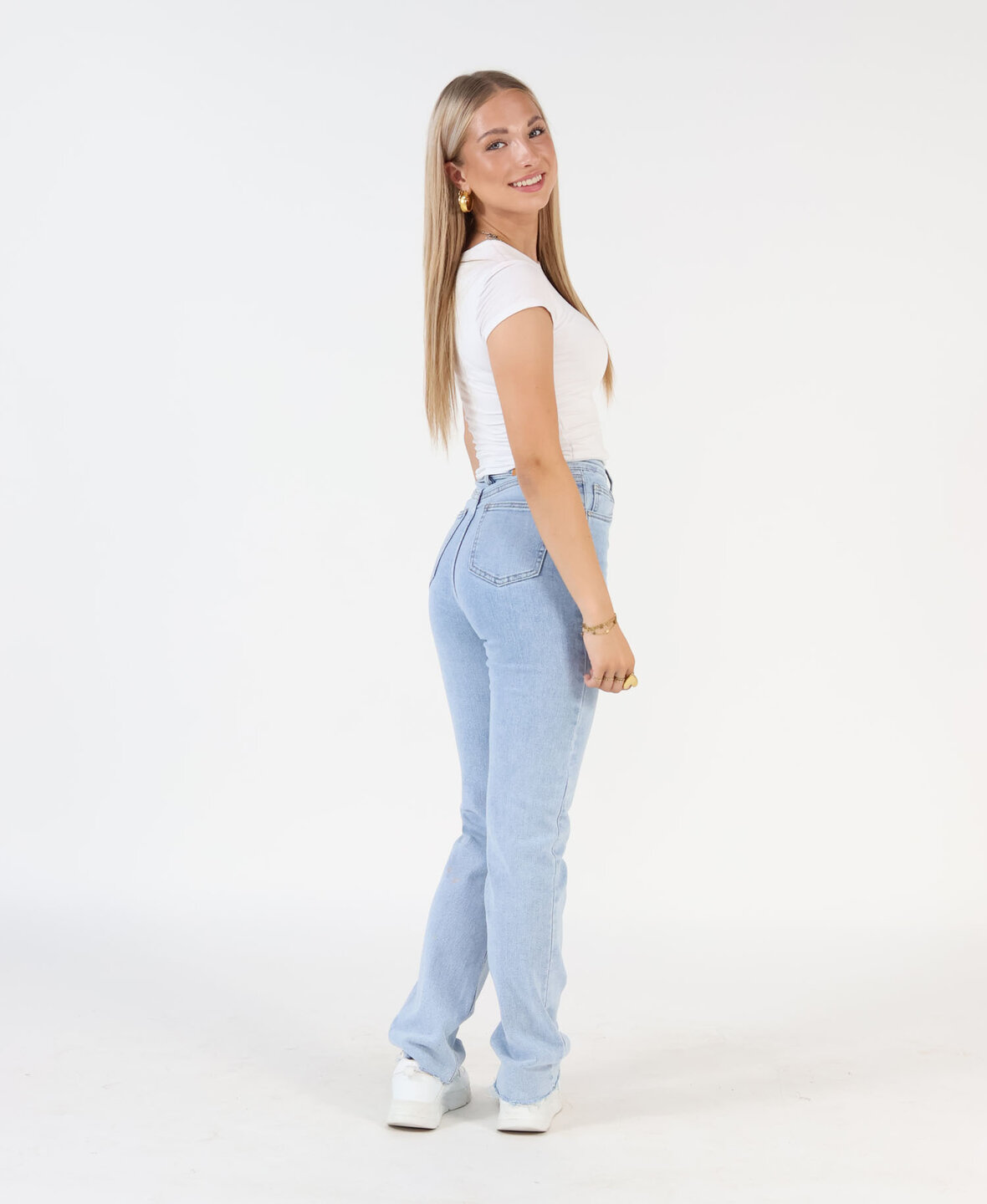 Straight Leg Jeans Blue 1820