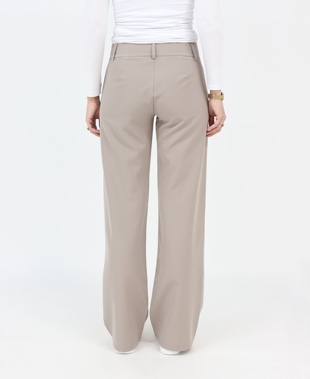 Low/Mid Waist Sanne Pants Light Taupe (TALL)