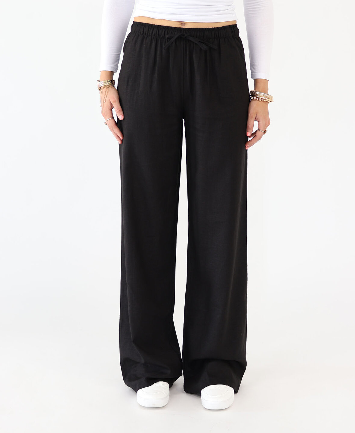 Linen Pants Black (TALL)