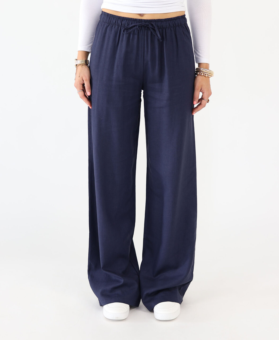 Linnen Pants Navy Blue (TALL)