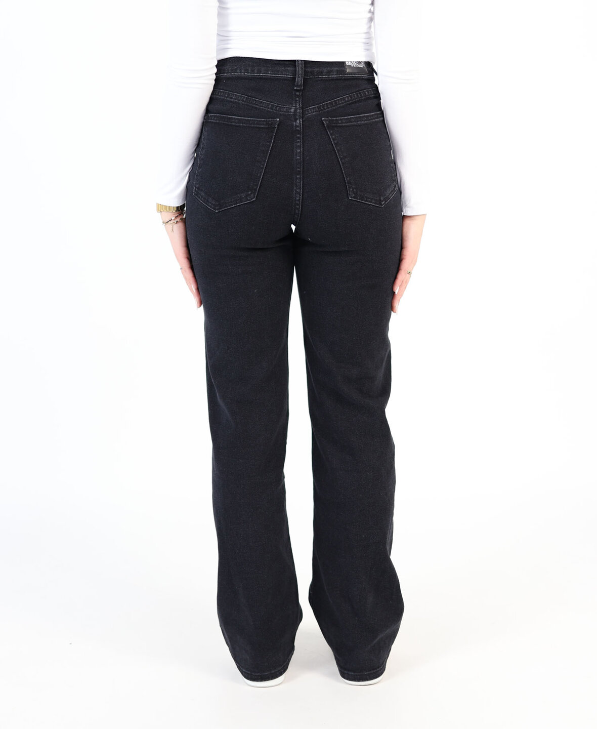 High Waist Wide Leg Jeans 2188 Black (REGULAR)