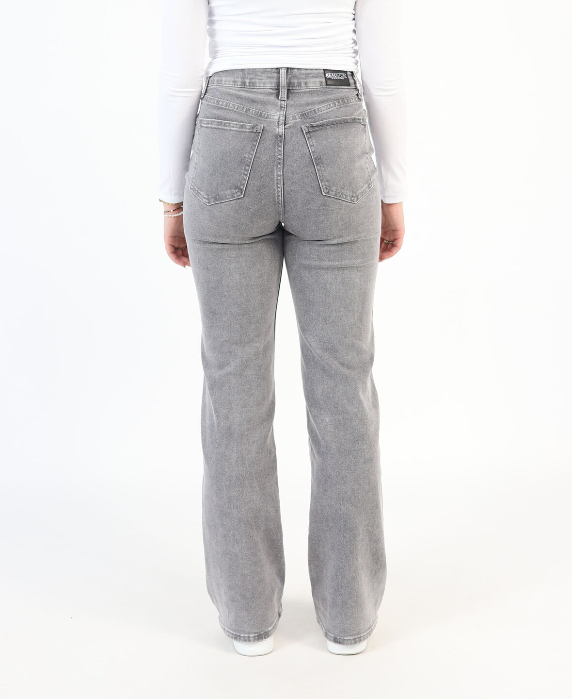 High Waist Wide Leg Jeans 2617 Grey (REGULAR)