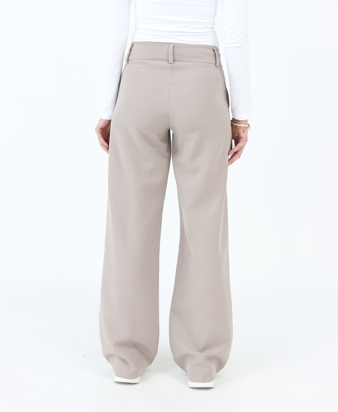 Low/Mid Waist Sanne Pants Light Taupe (REGULAR)