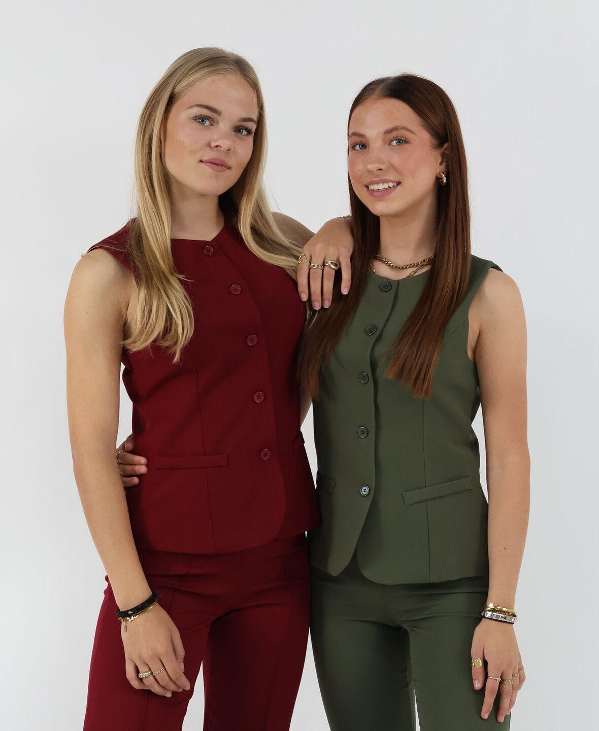 Sanne Waistcoat Burgundy