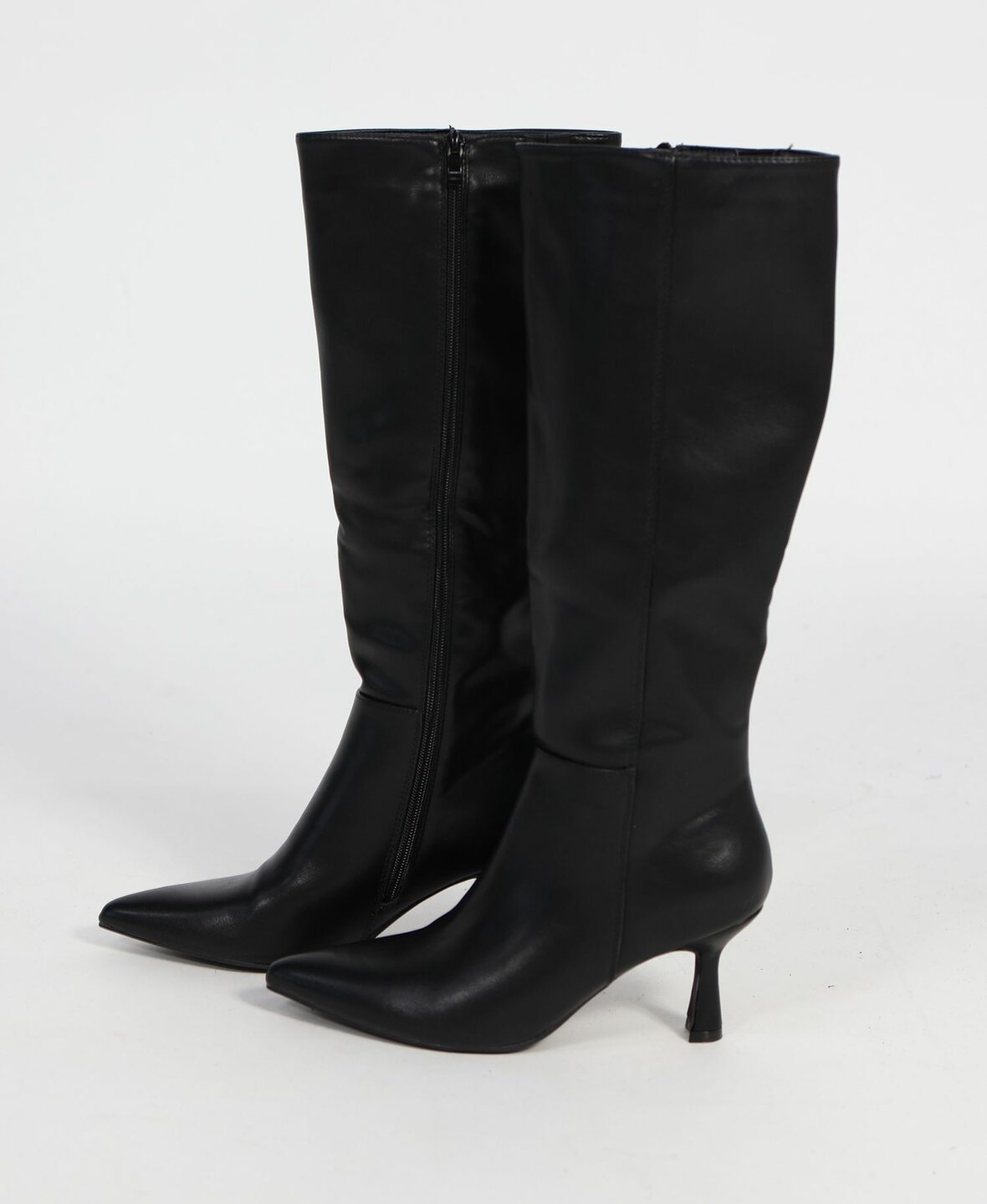 Kitten Heel Boots Black