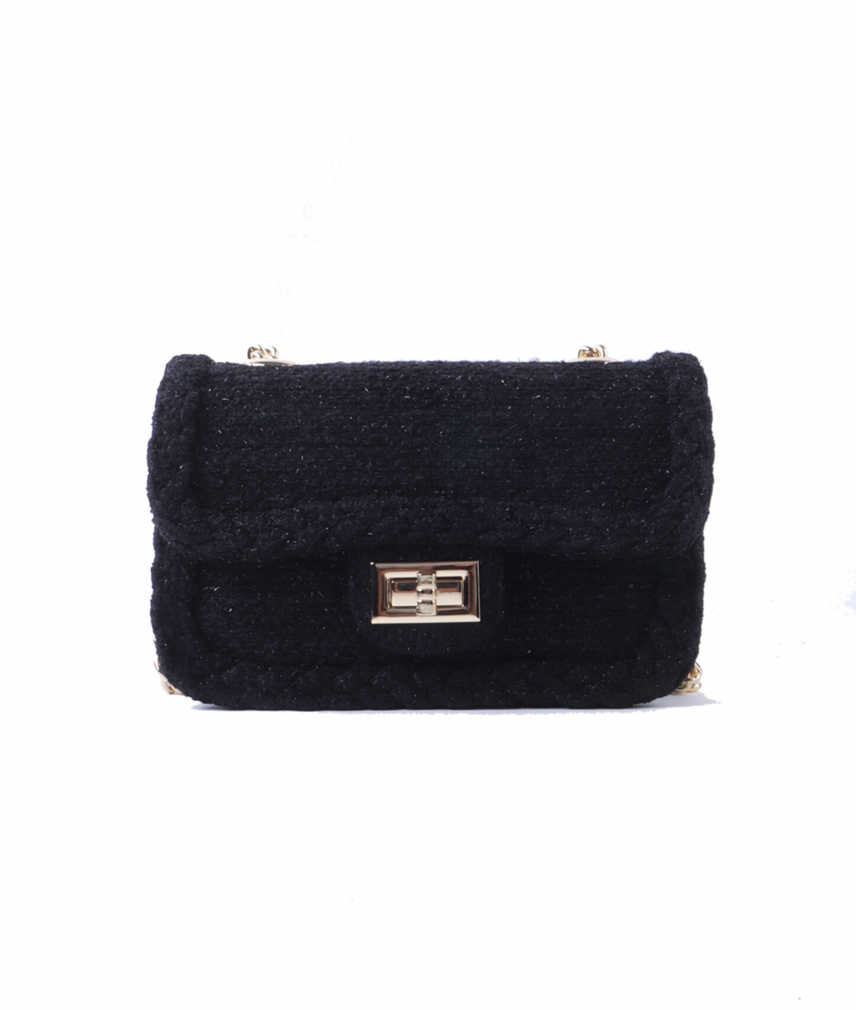 Teddy Tweed Bag Black