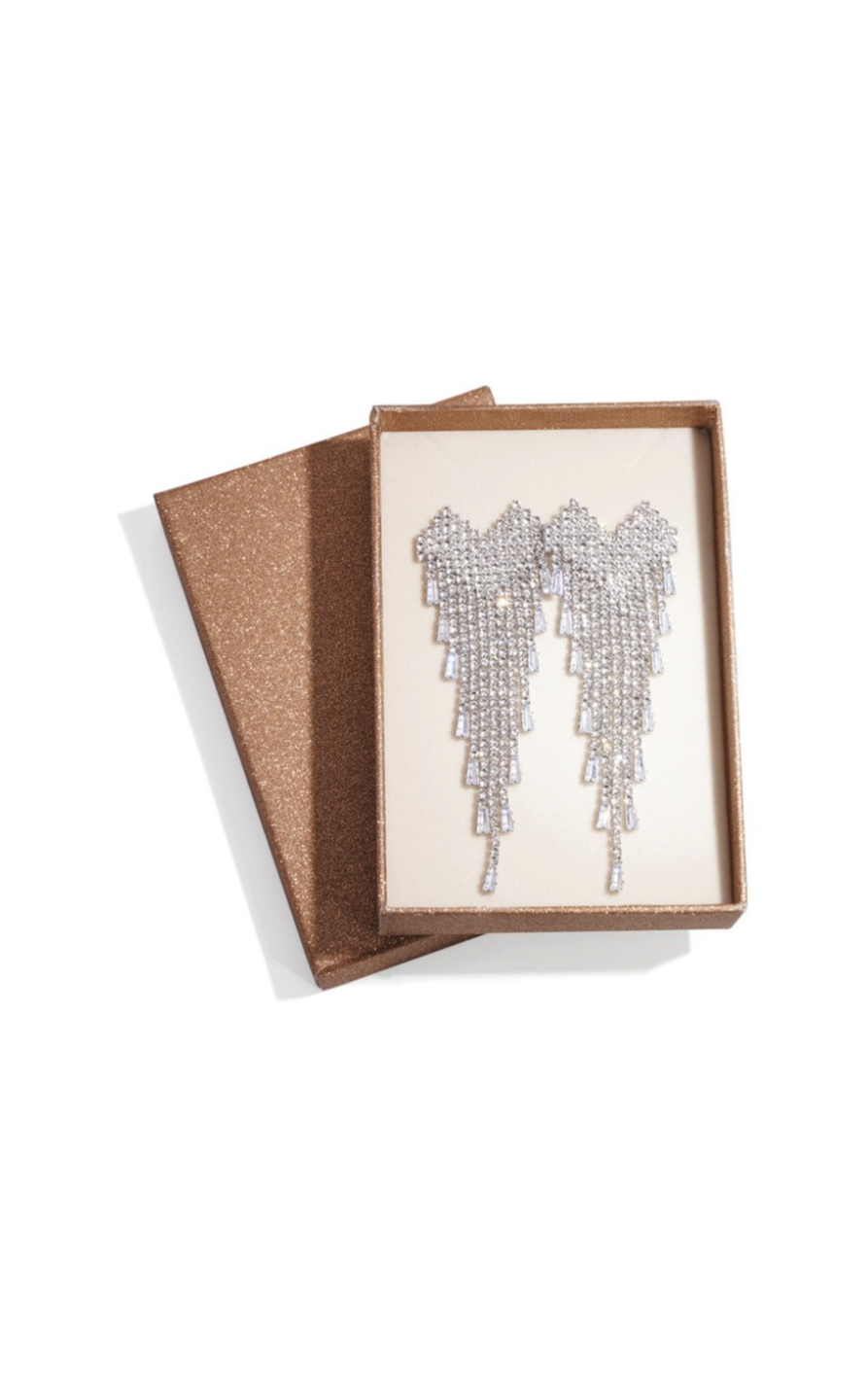 Glamor Heart Earrings Silver