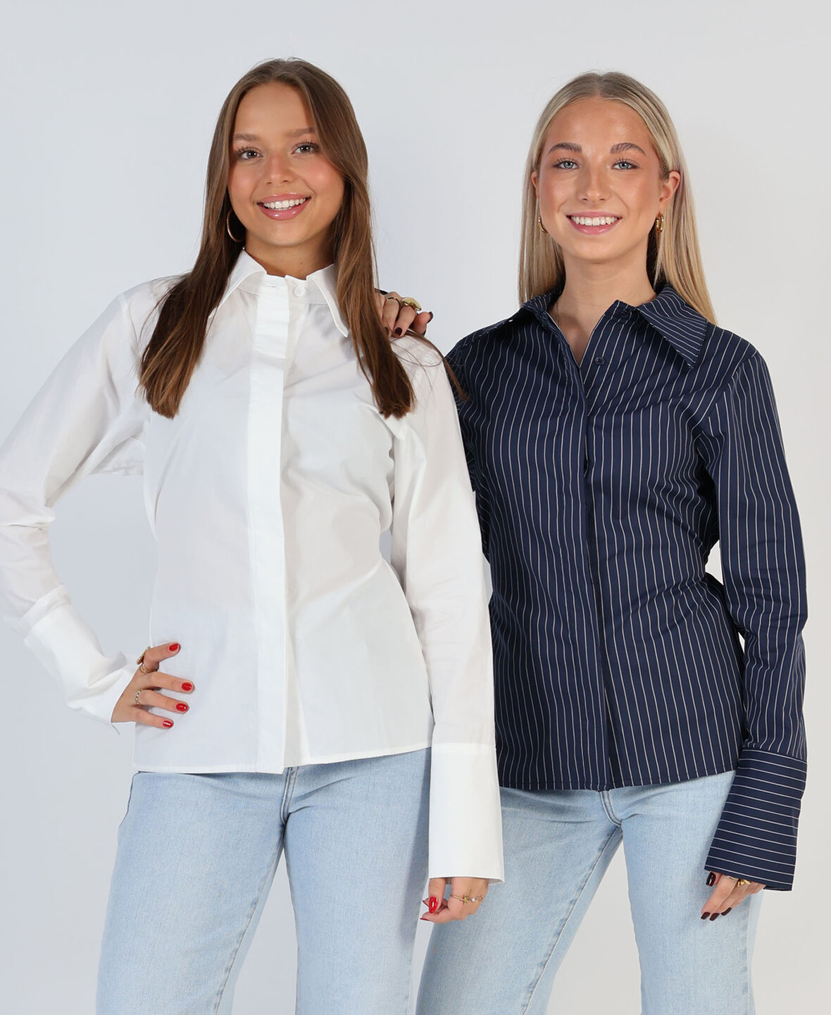 Tied Blouse Navy Blue