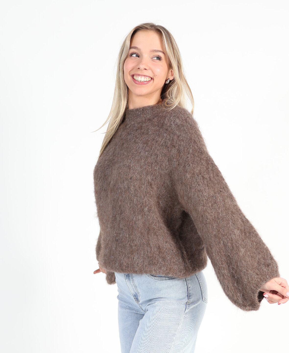 Mohair Knit Taupe