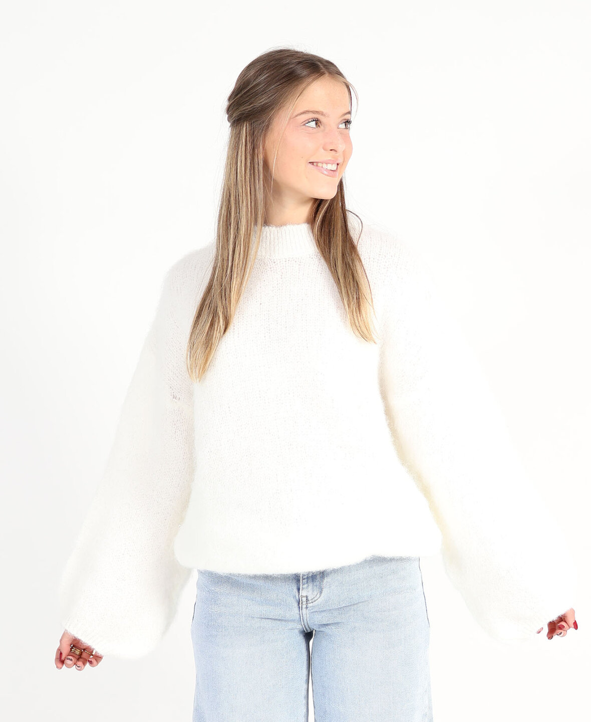 Mohair Knit White
