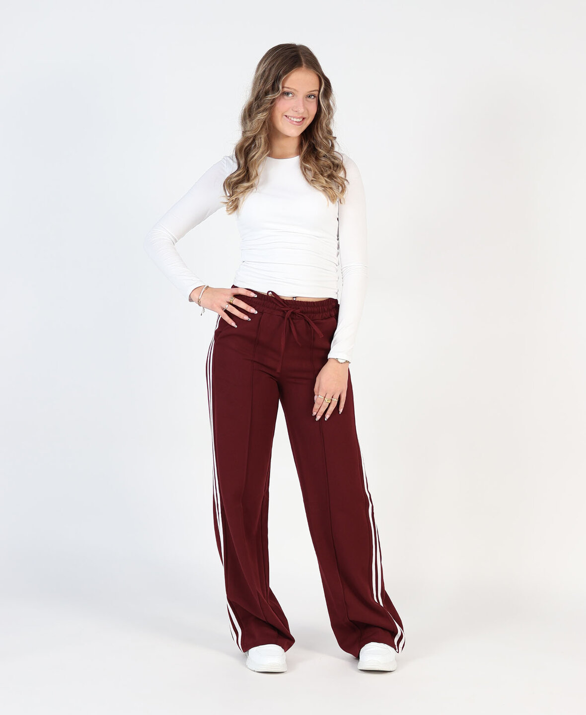 Striped Trackpants Burgundy (REGULAR)