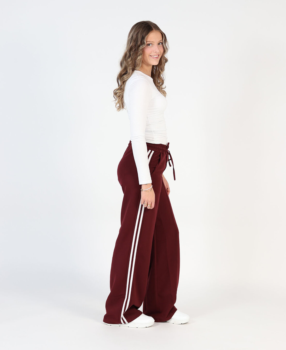 Striped Trackpants Burgundy (REGULAR)