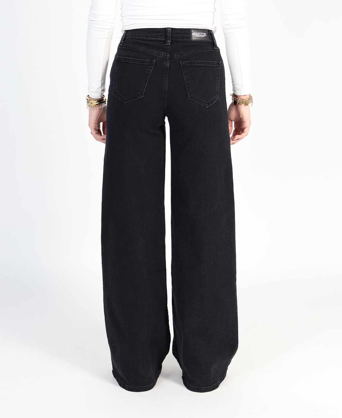 Ultra Wide Leg Jeans 3297-9 Black (REGULAR) 
