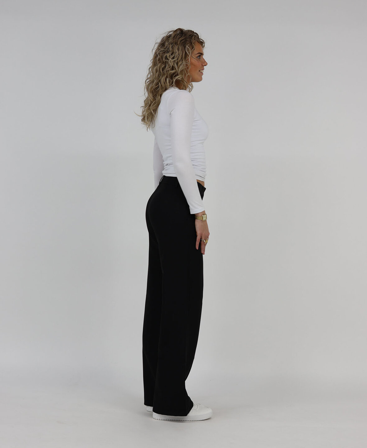 Low/Mid Waist Sanne Pants Black (TALL)