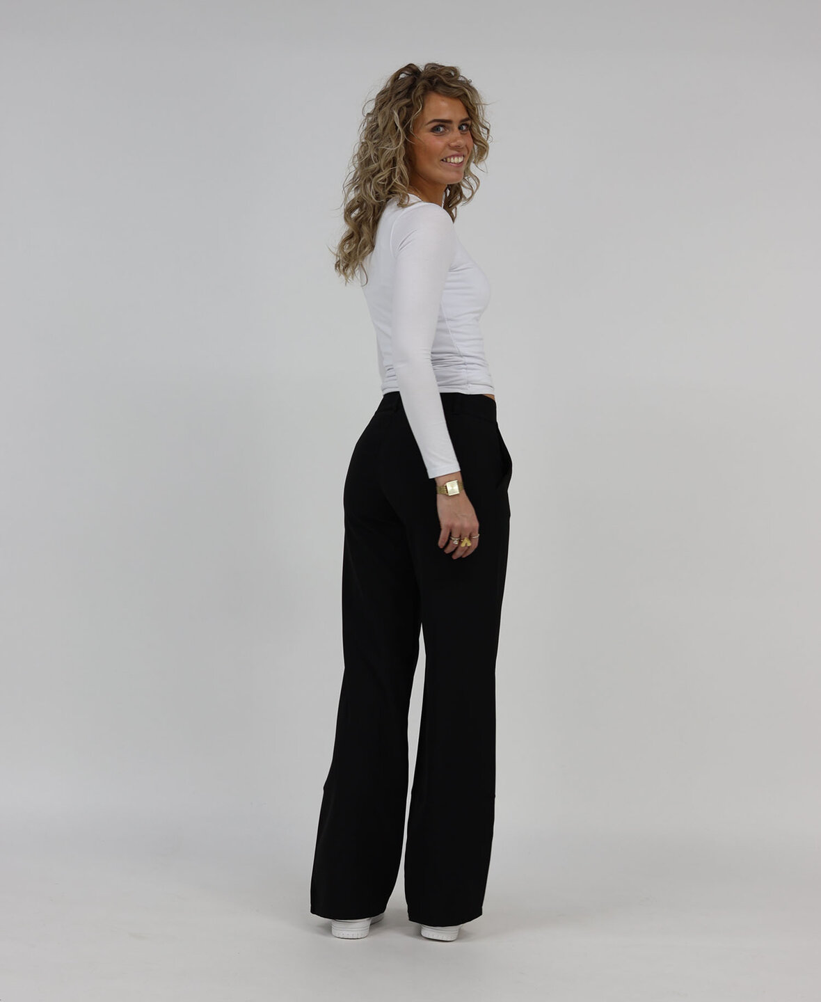 Low/Mid Waist Sanne Pants Black (TALL)