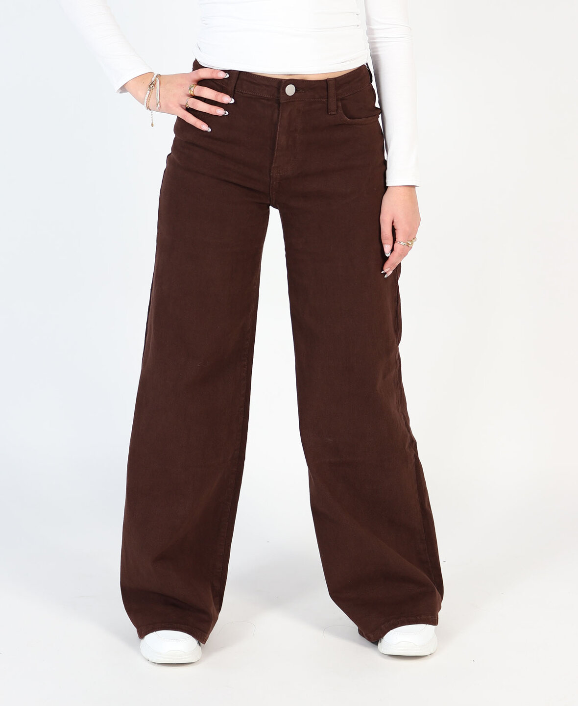Ultra Wide Leg Jeans 3297-5 Choco (REGULAR) 