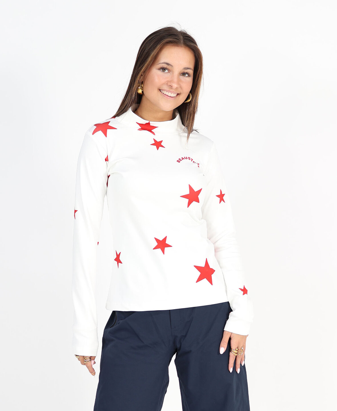 Stars Ski Club Baselayer White