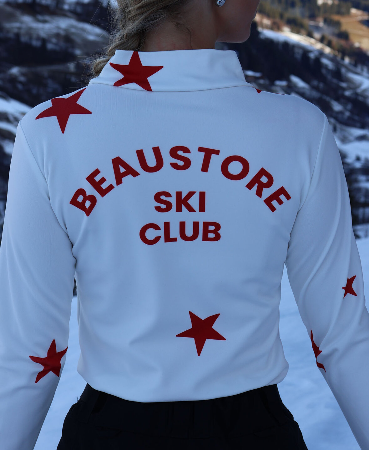 Stars Ski Club Baselayer White