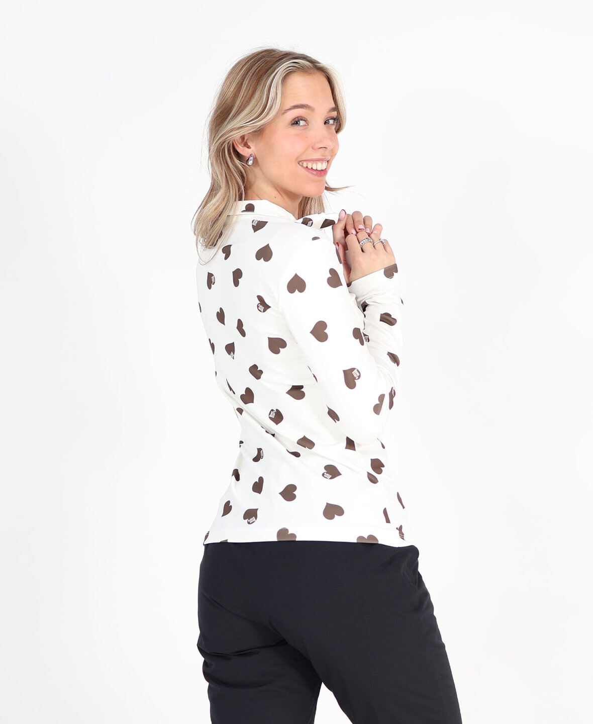 All over Hearts Pully Choco