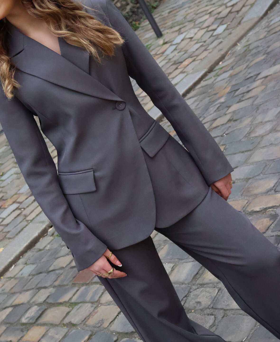 Tailored Blazer Grey