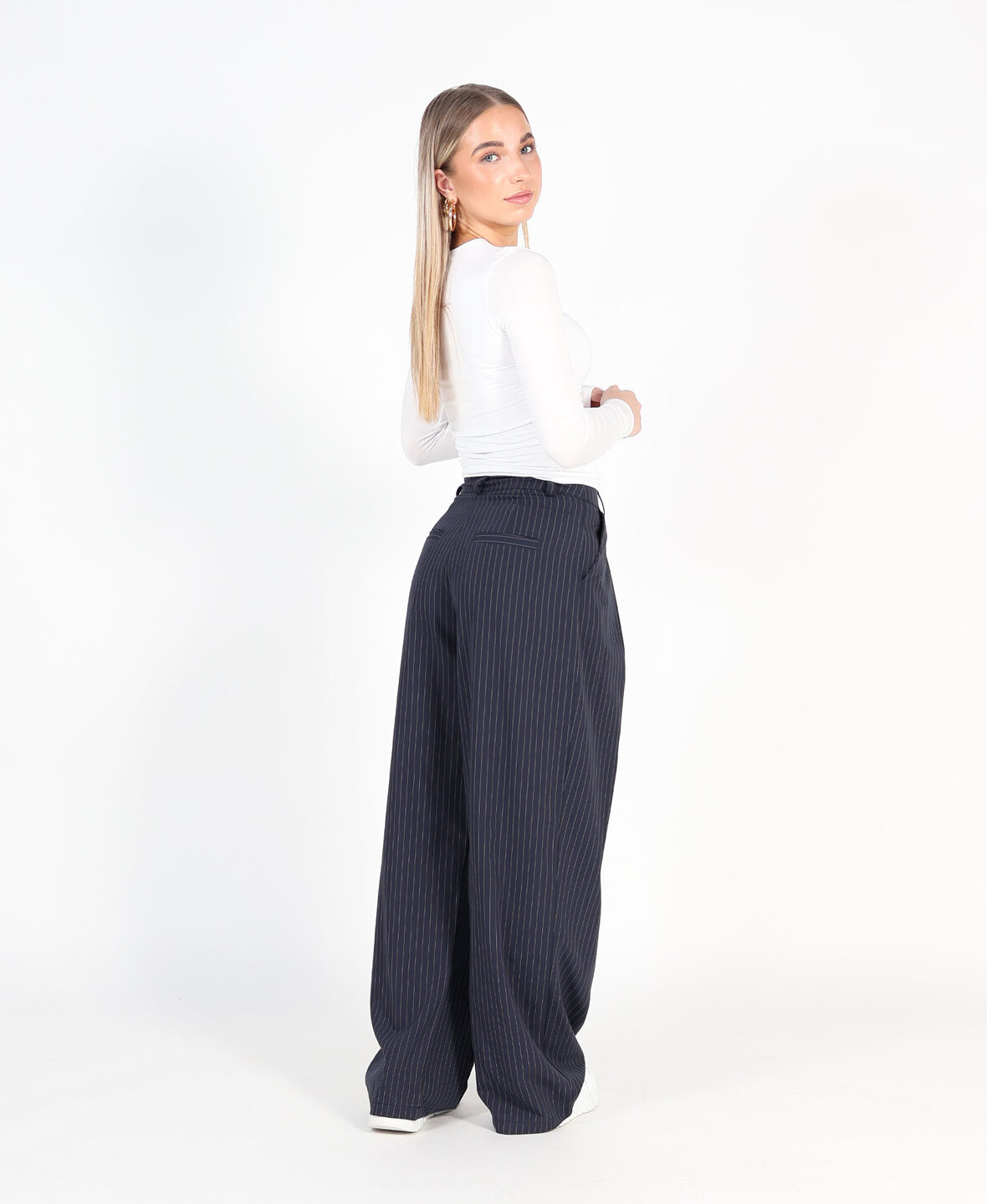 Barrel Pantalon Navy Blue (TALL)
