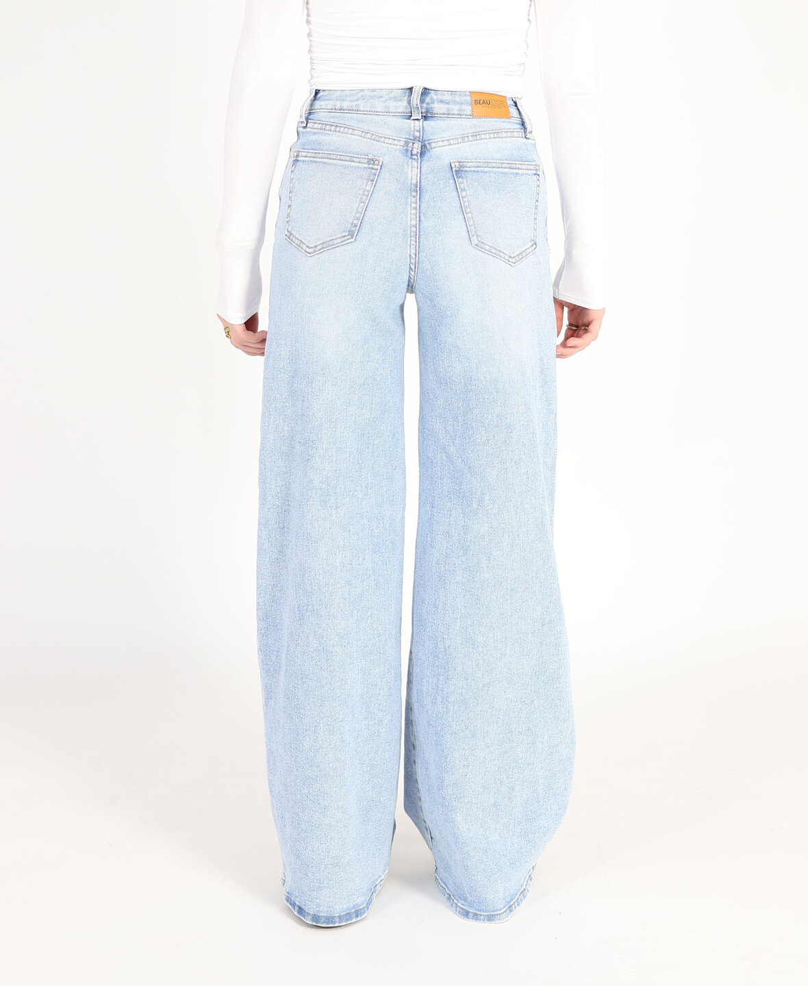 Ultra Wide Leg Jeans Middle Blue 3297-11 (REGULAR)