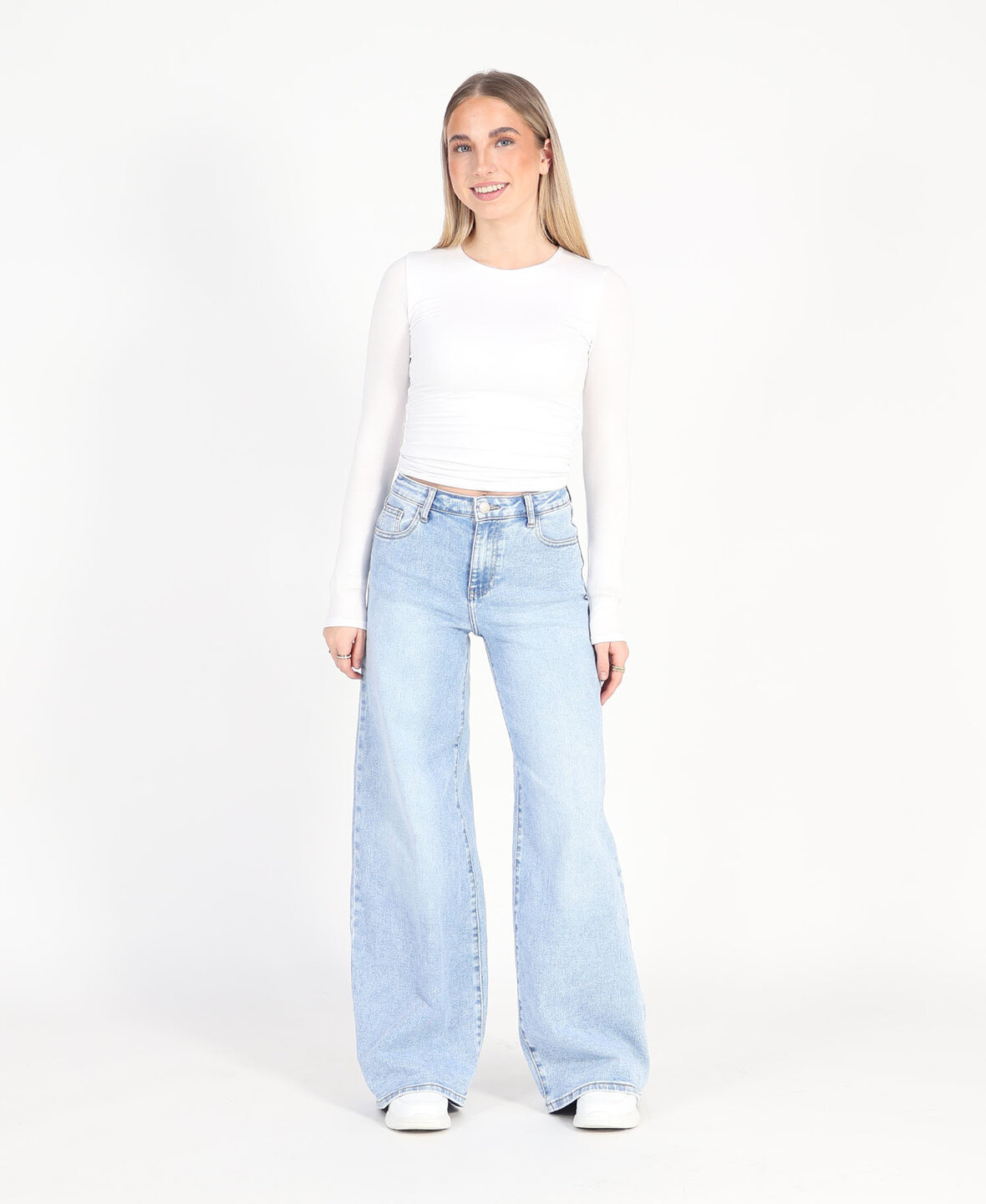 Ultra Wide Leg Jeans Middle Blue 3297-11 (REGULAR)