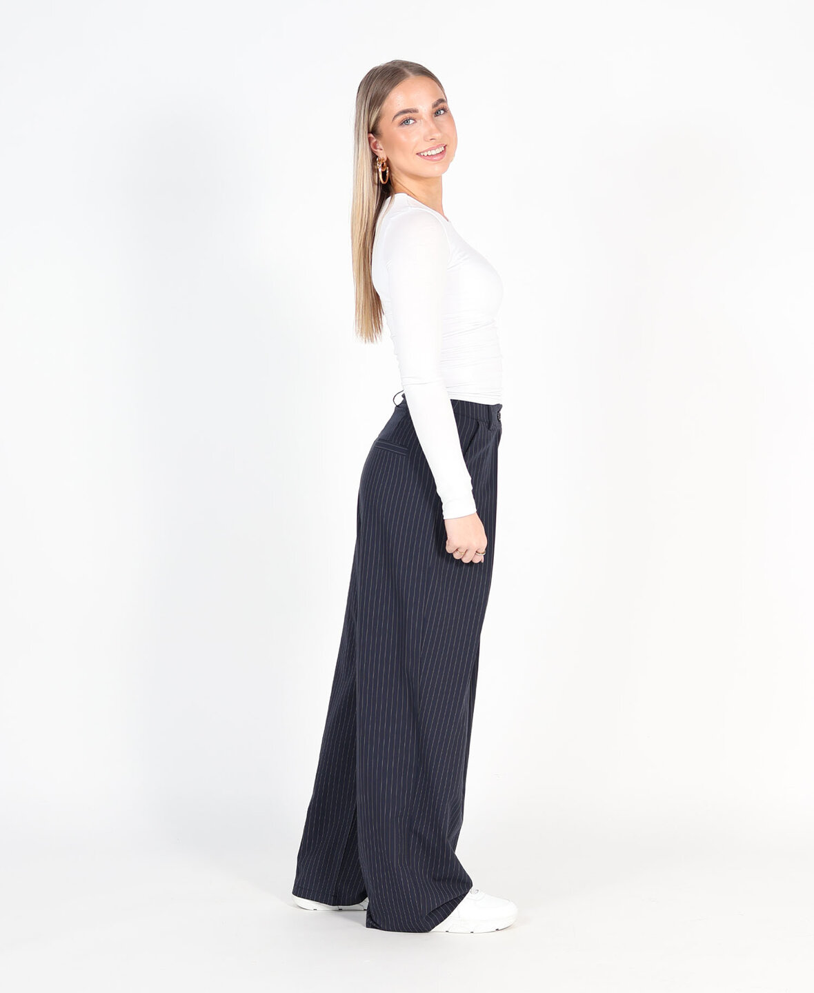Barrel Pantalon Navy Blue (TALL)