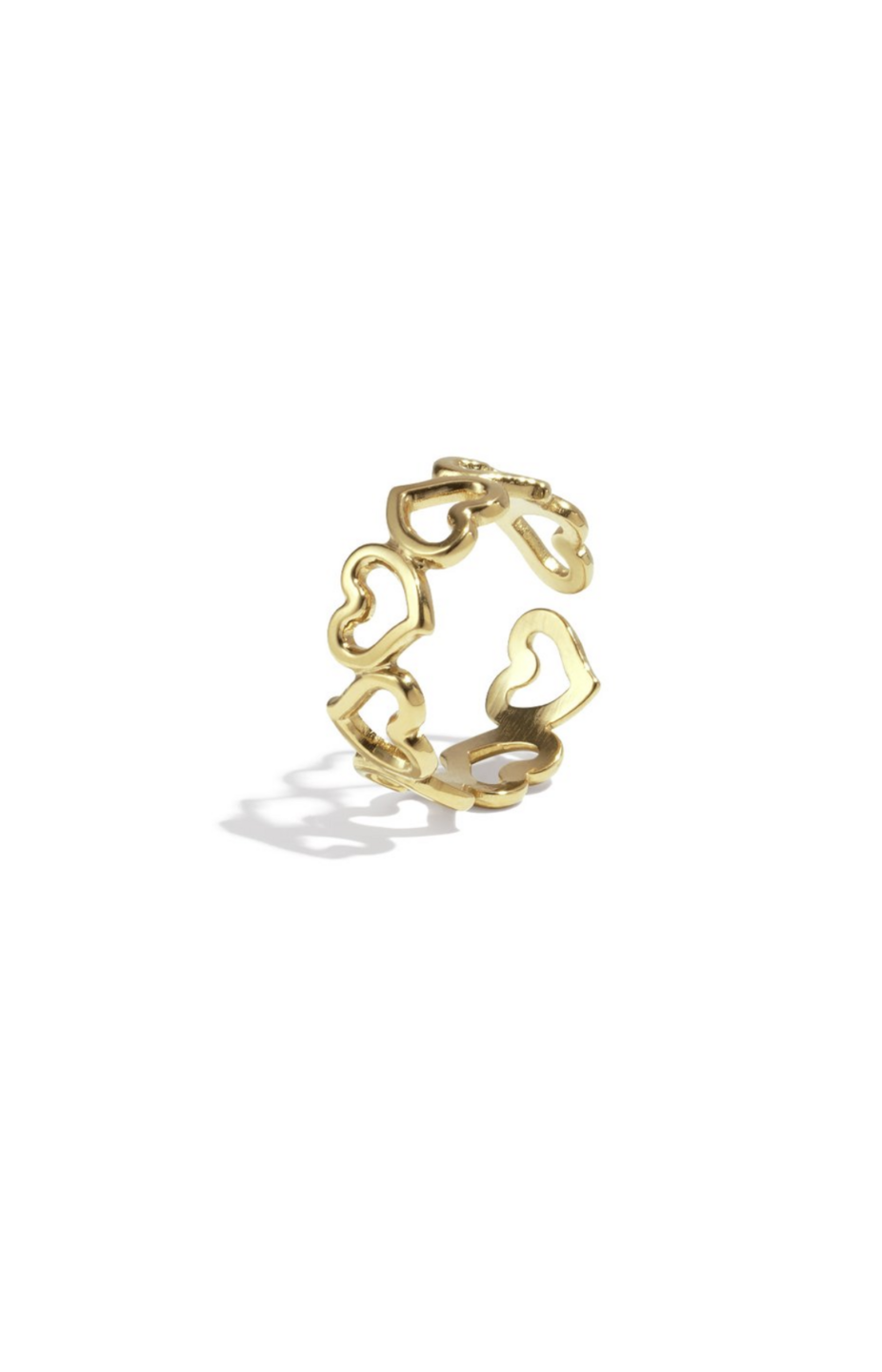 Heart Loop Ring Gold