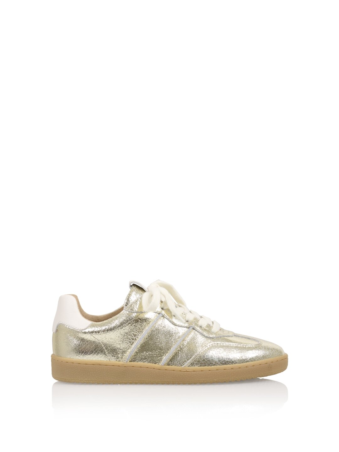 DWRS Poona Crackled Sneaker Leer Champagne