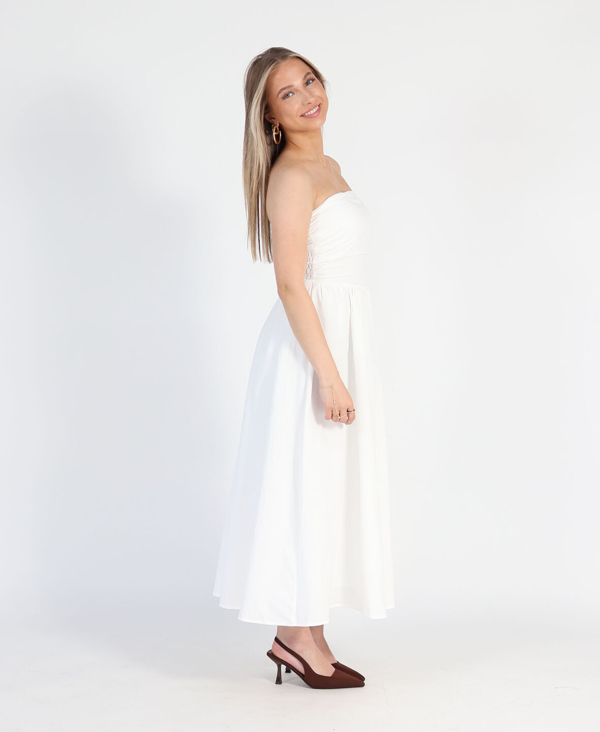 Bandeau Dress White