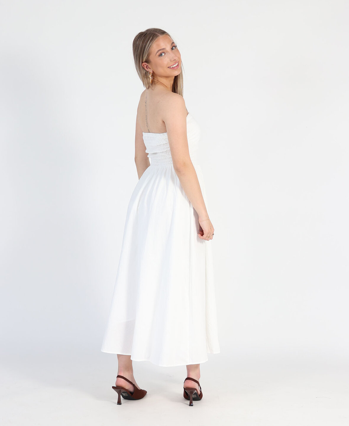 Bandeau Dress White