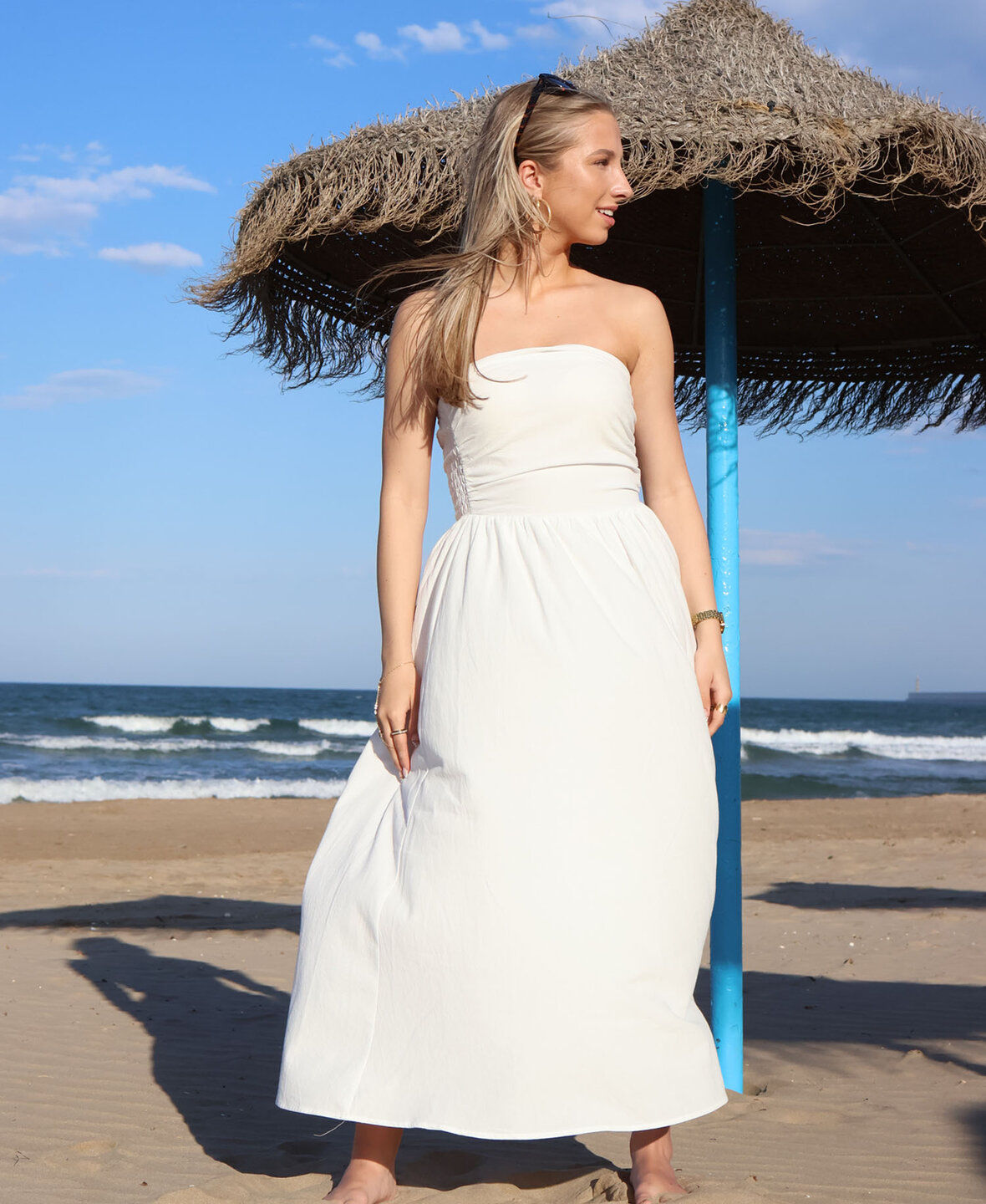 Bandeau Dress White