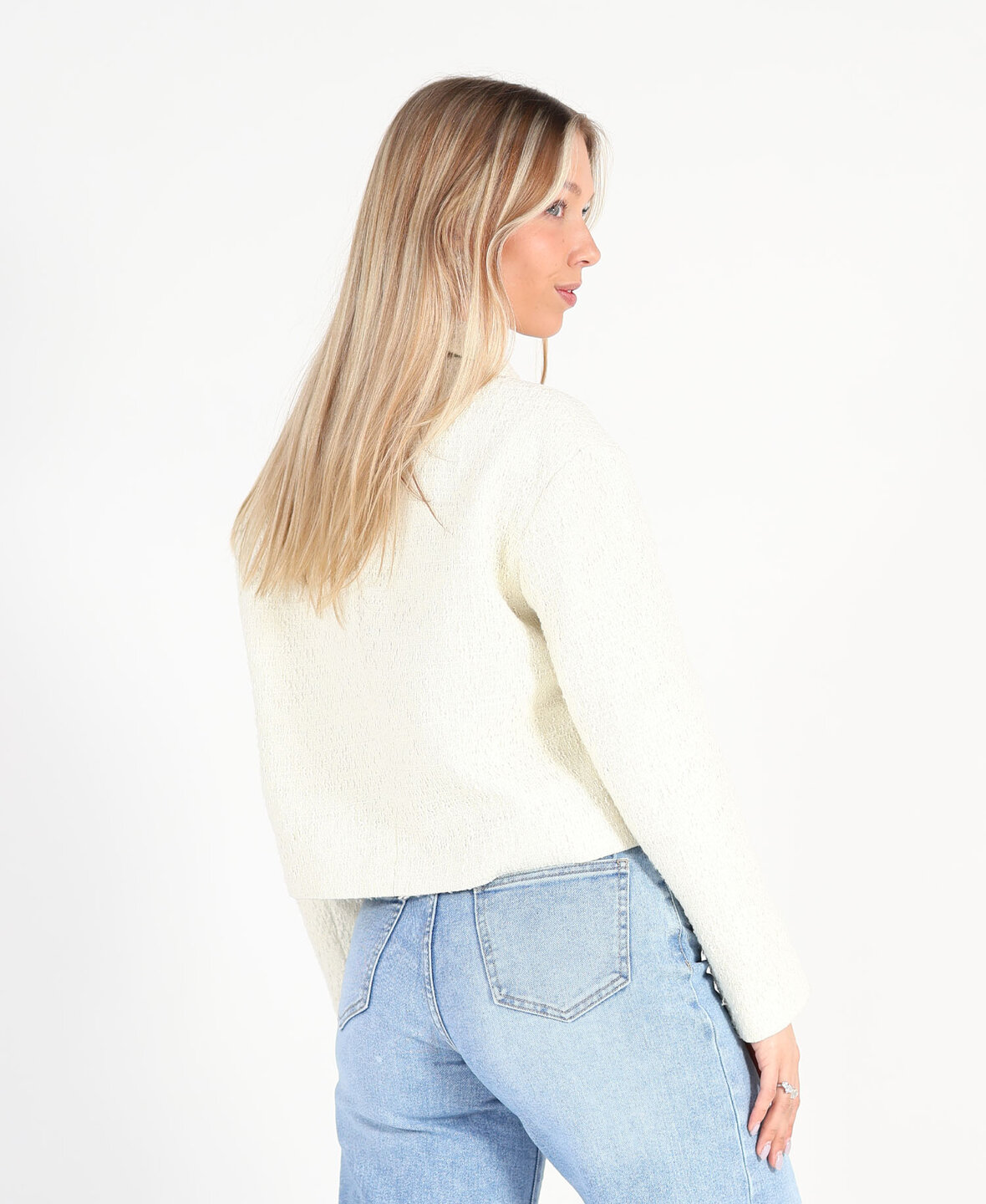 Boucl&eacute; Jacket Cr&egrave;me