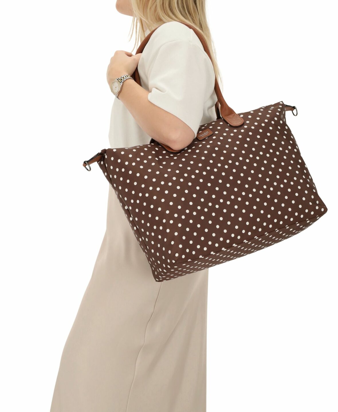 Charm London Buckingham Laptopbag Polkadot Choco