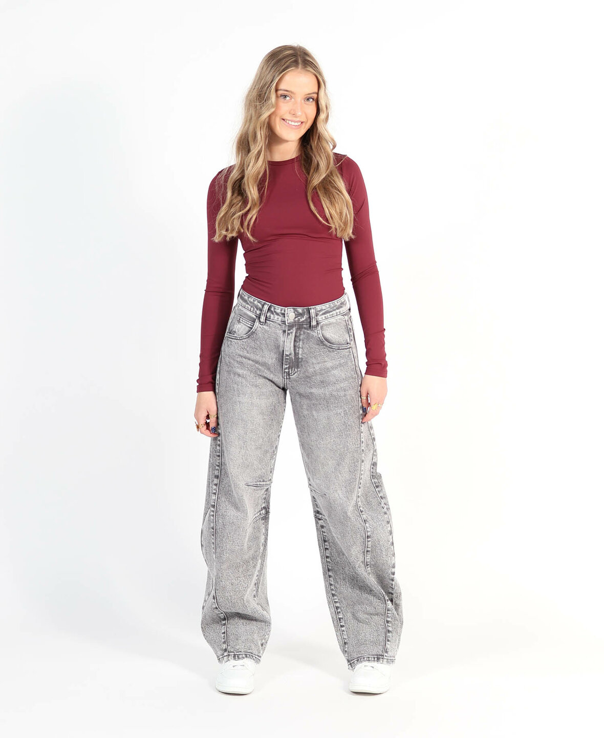 Barrel Jeans 3819-3 Grey (TALL)